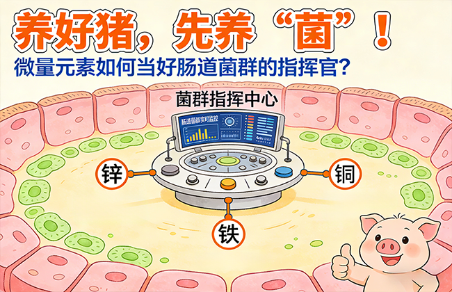 养好猪，先养“菌”！微量元素如何当好肠道菌群的指挥官？