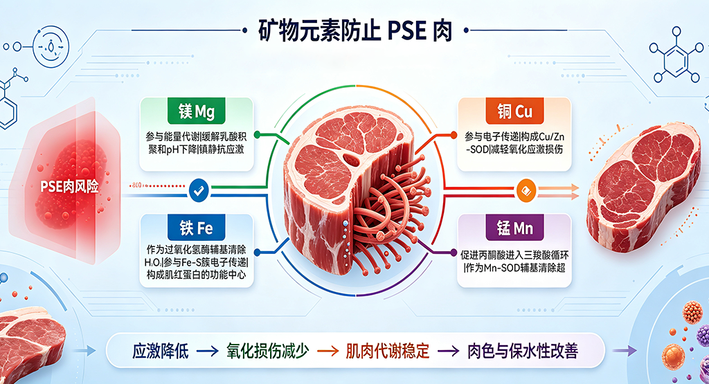 矿物元素如何防止PSE肉